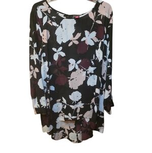 2X Vince Camuto Multicolor Floral Blouse, Like New